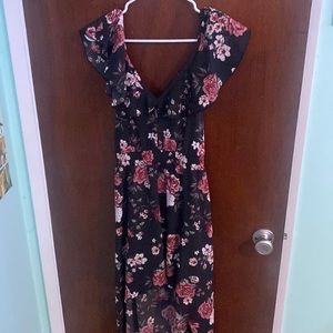 High low backless summer dress